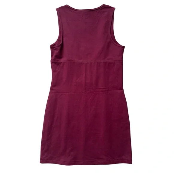 Anthropologie Daily Practice Burgundy Slim Tank Mini Dress Square Neck Size XS - Picture 4 of 6